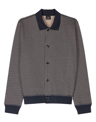 Mens Jersey Cotton-Blend Jakke 